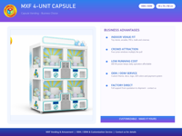 Distributeur automatique de capsules multi-unités à monnayeur, 4 stations Gacha, à vendre