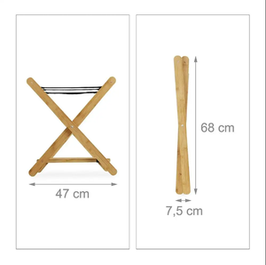 Portaequipajes para el hogar, nuevo estilo, soporte para maleta, soporte para equipaje de bambú ecológico - Product Image 3