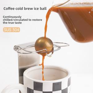 Bola Enfriadora de Acero Inoxidable para Espresso, Reutilizable, Soporte Mejorado para <span class=keywords><strong>Nespresso</strong></span> Breville, Regalo para Cumpleaños, San Valentín, Navidad - Product Image 3