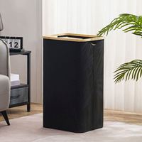 Panier à linge de grande taille de 100 L, panier à linge de 70 cm de haut avec poignée, panier à linge en tissu imperméable et pliable pour la chambre à coucher et la salle de bain