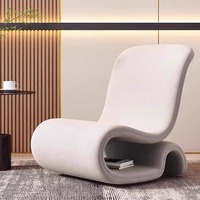 Fauteuil simple de style italien, moderne et minimaliste, en métal, pour salon, balcon, forme unique, luxe léger, design hôtelier
