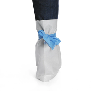 Cubrezapatos Quirúrgicos Desechables Automáticos <span class=keywords><strong>de</strong></span> <span class=keywords><strong>SMS</strong></span> con Lazos, Cubrezapatos Médicos No Tejidos - Product Image 4