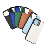 Étuis de protection pour téléphones portables en cuir PU Saffiano vegan 3D en relief de luxe, imperméables, pour iPhone 14 13 15