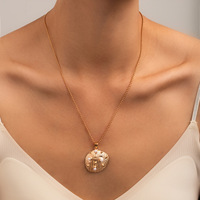 Collier de vague de coquille de style océanique Colliers de chaîne de clavicule d'étoile de mer à la mode