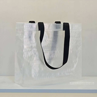 OEM prix d'usine vente en gros d'épicerie en plastique réutilisable à la mode PP tissé grand fourre-tout sacs à provisions porteurs