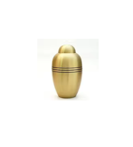 Nueva llegada directa del proveedor indio Urna de cremación para adultos de latón Estilo americano Venta al por mayor Suministros funerarios de metal para cenizas humanas - Product Image 2