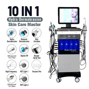 Hot Selling 10 In 1 Hydra Diamond Microdermabrasion Hydradermabrasion Peel Facial Machines Hydro Microdermabrasion Machine