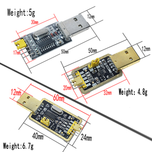 CH340โมดูล USB เป็น TTL CH340G อัพเกรดดาวน์โหลดแผ่นแปรงลวดขนาดเล็ก STC ไมโครคอนโทรลเลอร์บอร์ด USB เป็นอนุกรมแทน PL2303 - Product Image 5