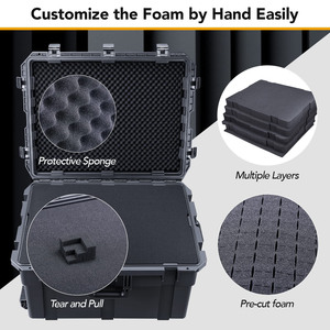 Étui de transport portable pour drone avec poignée, design intérieur personnalisé en EVA antichoc, pour batteries et cordon de sécurité RC, échantillon gratuit - Product Image 2