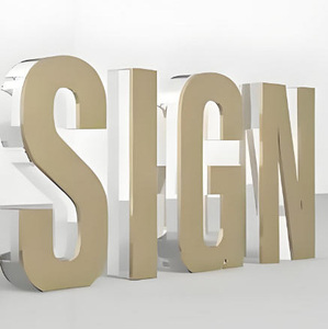 ป้ายอะคริลิค 3 มิติ สีตามสั่ง ไม่มีไฟ ตกแต่งผนังภายใน สำหรับบริษัท สำนักงาน ธุรกิจ ป้ายแสดงตัวอักษร - Product Image 2