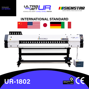 Impresora UV de rollo a rollo de 1.8 m equipada con 2 cabezales de impresión <span class=keywords><strong>Epson</strong></span> I3200 para impresión de gráficos en vinilos para exteriores y ventanas - Product Image 1