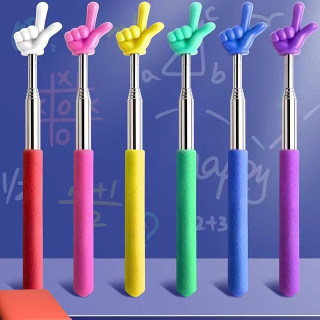 Retractable Pointing Stick Finger Pointer for Kids Retractable Teaching Pointer, Conducting Wand & Mini Finger Pointer