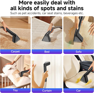Aspirador de lavado con rociador de agua con cable <span class=keywords><strong>para</strong></span> <span class=keywords><strong>limpiar</strong></span> <span class=keywords><strong>muebles</strong></span> y alfombras de tela - Product Image 4