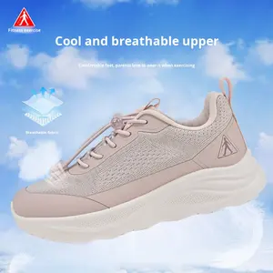 أحذية نسائية مسطحة صيفية مريحة للمشي باللون الوردي للشابات والسيدات بالجملة - Product Image 1