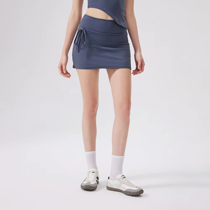 Verano al por mayor Niñas Casual Ropa deportiva activa Pantalones cortos de golf Cordón de cintura alta Falda DE TENIS personalizada para mujeres - Product Image 1