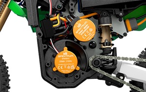 1/4 Promoto-MX 2S RTR <span class=keywords><strong>Moto</strong></span> tout-terrain RC Brushless 40+ MPH Spektrum MS6X Gyro Balance <span class=keywords><strong>Moto</strong></span> homologuée FXR Dunlop LOS06002 - Product Image 6