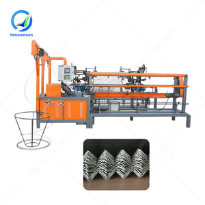 Machine à fabriquer des chaînes en fil d'acier OCEAN, entièrement automatique, machine à tisser des mailles de chaîne à double fil - Product Image 1