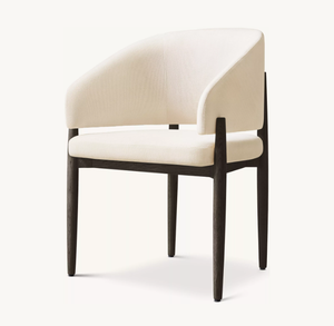 <span class=keywords><strong>Fauteuil</strong></span> de <span class=keywords><strong>salle</strong></span> <span class=keywords><strong>à</strong></span> <span class=keywords><strong>manger</strong></span> exclusif en bois rembourré de tissu de chêne massif moderne nordique - Product Image 1