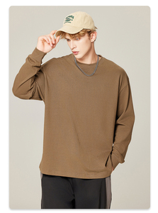 Áo thun tay dài chất liệu cotton 100%, dày dặn 300 GSM, kiểu dáng unisex, tay bo gân, mã MT2512 Ins& Best Sellers - Product Image 3