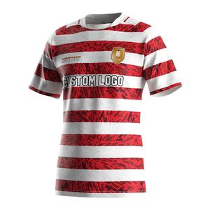 Vêtements de sport pour hommes de haute qualité, t-shirt de sport à col rond Dry-Fit, maillot de rugby uni - Product Image 1