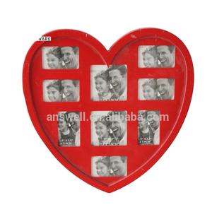 Cornice per foto a forma di cuore in legno a forma di cuore in legno <span class=keywords><strong>Vintage</strong></span> per la casa - Product Image 1