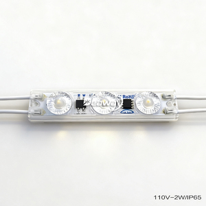 <span class=keywords><strong>Module</strong></span> <span class=keywords><strong>LED</strong></span> haute luminosité AC 110V pour enseigne lumineuse, réflexion diffuse avec lentille, étanche IP65, 3 <span class=keywords><strong>LED</strong></span>, 2W SMD 3030, éclairage <span class=keywords><strong>LED</strong></span> - Product Image 1