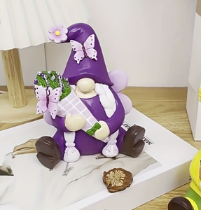 Figura <span class=keywords><strong>de</strong></span> Resina <span class=keywords><strong>de</strong></span> Duende - Duende <span class=keywords><strong>de</strong></span> Jardín Creativo que Atrae Abejas y Mariposas, Decoración para el Hogar - Product Image 3