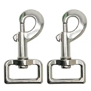 Wholesale <strong>Rigging</strong> <strong>Hardware</strong> Stainless Carabiner 60mm 66mm 73mm Square Eye Swivel Bolt Snap <strong>Hook</strong> - Product Image 1