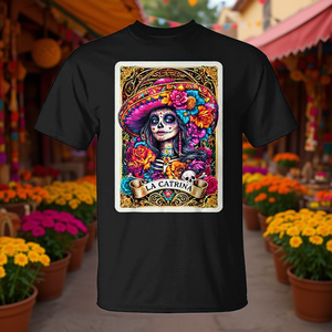 Camiseta para mujer La Catrina Day Of The Dead Sugar Skull - Product Image 3
