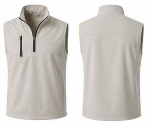 Gilet de golf personnalisé pour homme, veste sans manches légère et performante, extensible et respirante, vêtements de golf, fabricant OEM ODM - Product Image 3