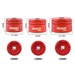 MUQZI Outil à douille pour fourche de vélo <span class=keywords><strong>VTT</strong></span> 24mm 26mm 28mm 32mm Douille pour écrous de <span class=keywords><strong>suspension</strong></span> de fourche <span class=keywords><strong>Fox</strong></span> - Product Image 2