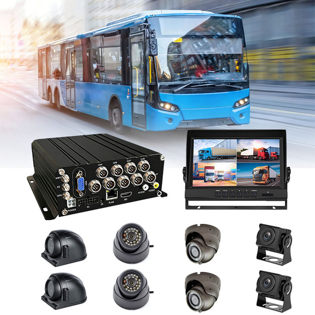 Manufacturer Mobile DVR 8CH 4TB Hard Disk H.264 1080P 15fps Truck Bus Digital Video Recorder  MDVR