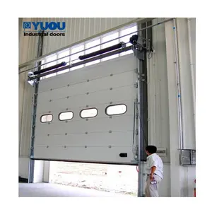 Cheap Sectional Warehouse Doors Manufacturer With Small Pedestrian Access Door