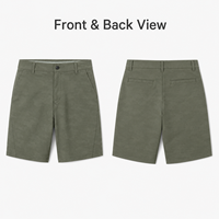 Shorts de golf droits camouflage personnalisés pour hommes, respirants, résistants aux plis, commandes de logos personnalisés sous marque privée
