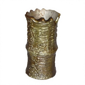 Gold Bamboo Pillar Flower Vase Living Room Bedroom Decor Artificial Plants Flower Pot Decorative Tabletop Metal Vases Hot Sale - Product Image 1