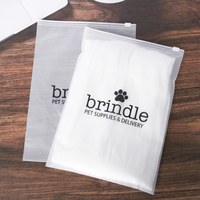 Logo imprimé personnalisé, emballage transparent à fermeture éclair, petit sac en plastique de stockage en poly à fermeture éclair pour vêtements