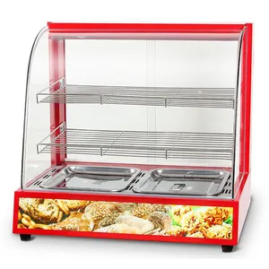 High Quality Countertop Electric Hot Food KFC Display Warmer Showcase