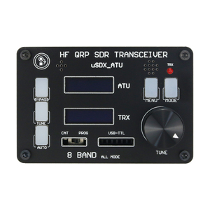 Transceptor <span class=keywords><strong>SDR</strong></span> <span class=keywords><strong>QRP</strong></span> HF HamGeek USOTA-ATU USDX con Sintonizador de Antena ATU-100 Integrado y Pantalla OLED Dual - Product Image 3