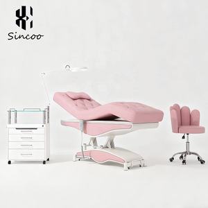 Custom Design Modern Luxury Durable 4-Motor Synthetic Leather Massage Eyelash <b>Bed</b> for Beauty Salon & Hotel Use - Product Image 3
