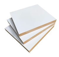 Panneau MDF, panneau MDF mélaminé 18 mm, panneau de fibres à densité moyenne, vente directe d'usine, prix avantageux, placage mélaminé