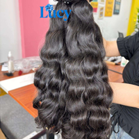 Lots de Cheveux Humains Bruts Non Traités Bouclés Caribéens, Alignés dans le Sens de la Cuticule, Cheveux Vietnamiens, Cheveux Cambodgiens, Cheveux Bouclés Ondulés Birmans, Cheveux Bouclés Indiens