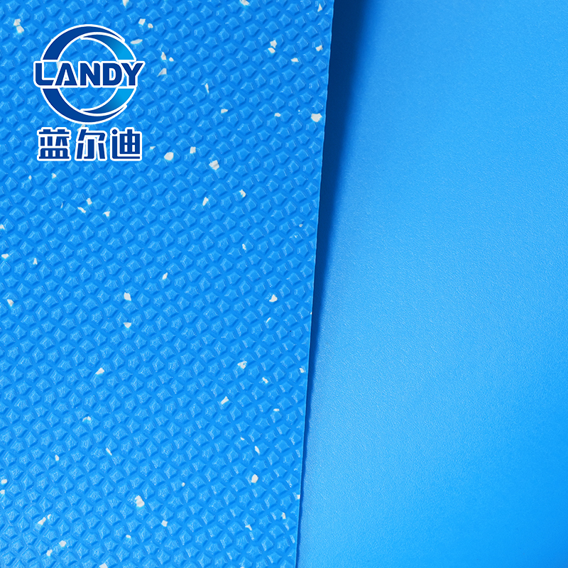 Blue PVC non-slip floor