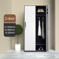 Armoire de classement en acier durable et réglable avec tringle suspendue pour chambre, bureau à domicile, école, organisation de vêtements et accessoires