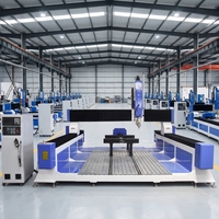 Machine de fraisage CNC 5 axes avec servomoteur Syntec pour la sculpture 3D de mousse polystyrène, la création d'art paysager et la fabrication de moules en mousse perdue