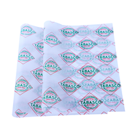 Feuilles de papier personnalisées pour emballage cadeau, logo sur mesure, pour beignets, pizzas, snacks et parfums, papier blanc de qualité alimentaire