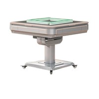 Meja Mahjong Otomatis Ant Novelty Silent Portable Lipat Elektrik dengan Roda, Set Meja Makan Serbaguna yang Stabil