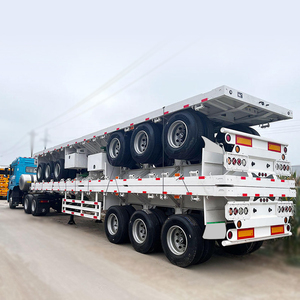 <span class=keywords><strong>Remorque</strong></span> plateau 3 essieux 50-80 tonnes 40 pieds, vente directe usine - Product Image 6