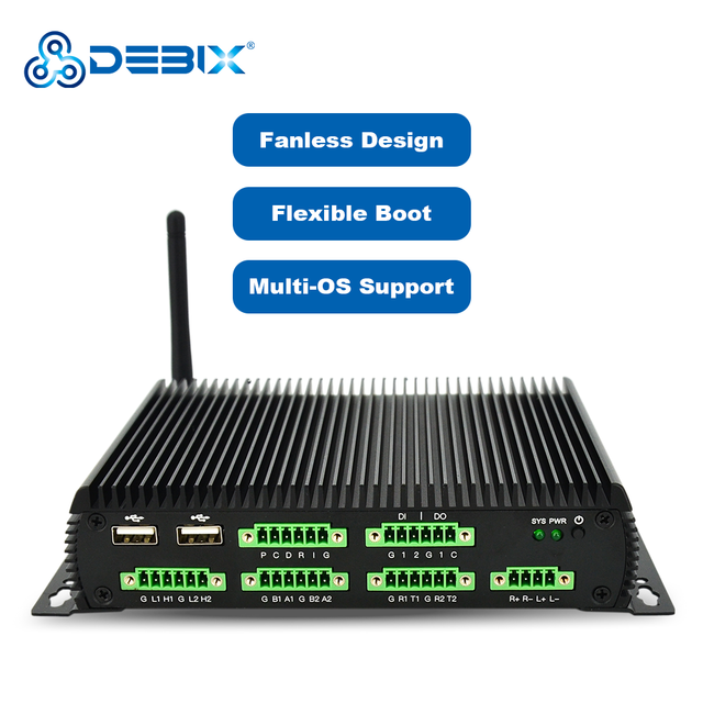 DEBIX IMX8M Customized Modular Computer Edge Computing for Harsh Environments 2.4GHz/5GHz WiFi Bluetooth 5.0 2GB LPDDR4