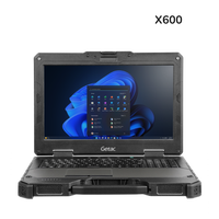 Getac X600 Nouvel ordinateur portable robuste à écran de 15.6 pouces avec clavier anglais pour processeur Intel I5 graphique discret NVIDIA RTX3000
