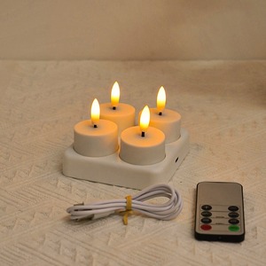 6 Velas LED con Llama 3D Realista, sin Humo, con Efecto <span class=keywords><strong>de</strong></span> Llama Amarilla Parpadeante - Product Image 6